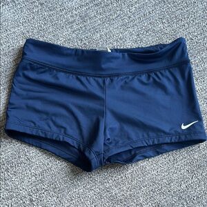 Nike Blue Athletic Shorts with Elastic Waistband